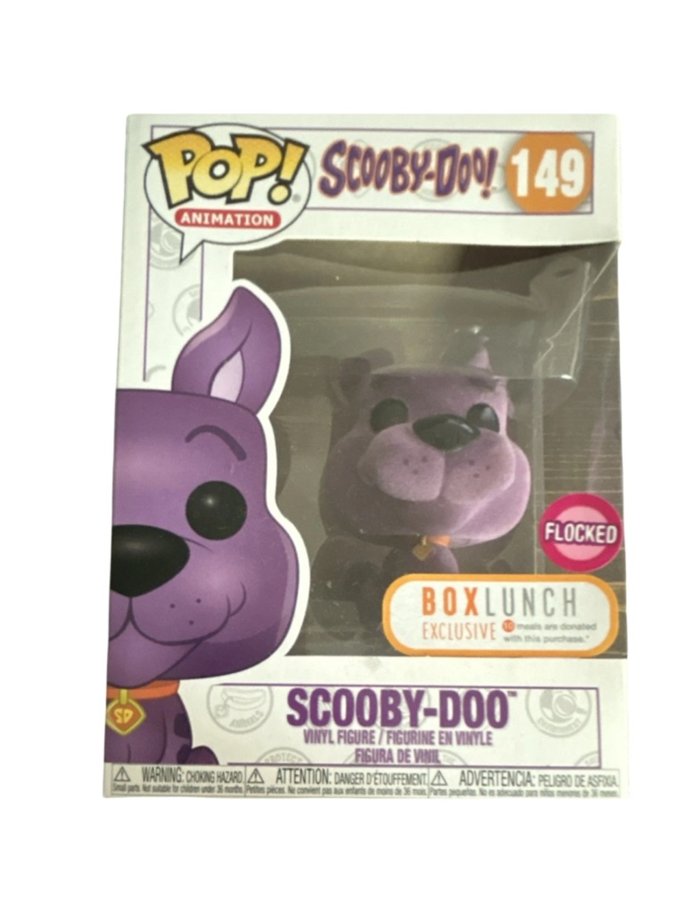 Funko Scooby-Doo Flocked Purple Vinyl Figure - Black Details